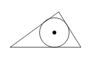 окружность, вписанна¤ в треугольник